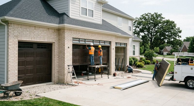 Four Car Garage Installation in Houston, TX