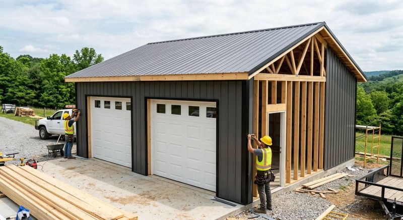 Detached Garage Construction in South Houston, TX