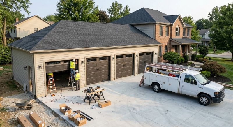 Four Car Garage Installation in Summerville, SC