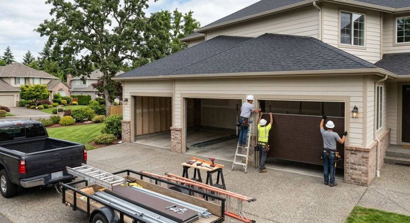 Four Car Garage Installation in Houston, TX