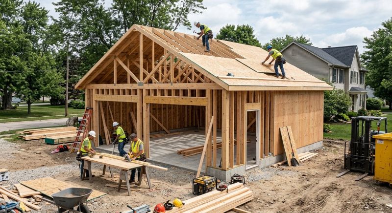 Wood Garage Installation in Houston, TX